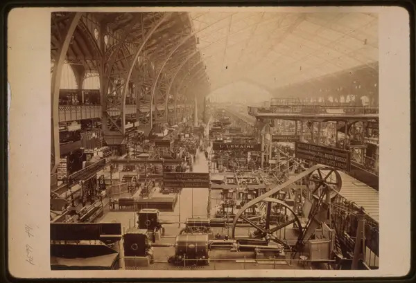 Interior of the Gallery of Machines, Paris Exposition, 1889