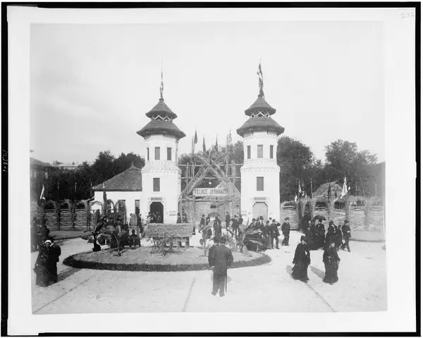 Entrance to Javanese Village, Paris Exposition, 1889