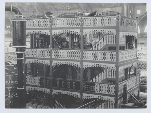 Machines by H. and G. Rose in the Galerie des Machines