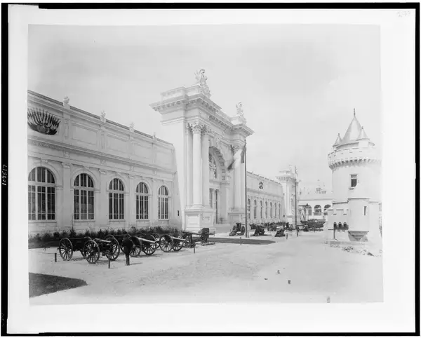 Ministry of War exhibition building, Paris Exposition, 1889