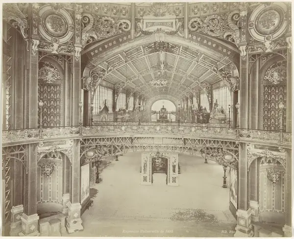 Exhibition hall at the Exposition Universelle, 1889