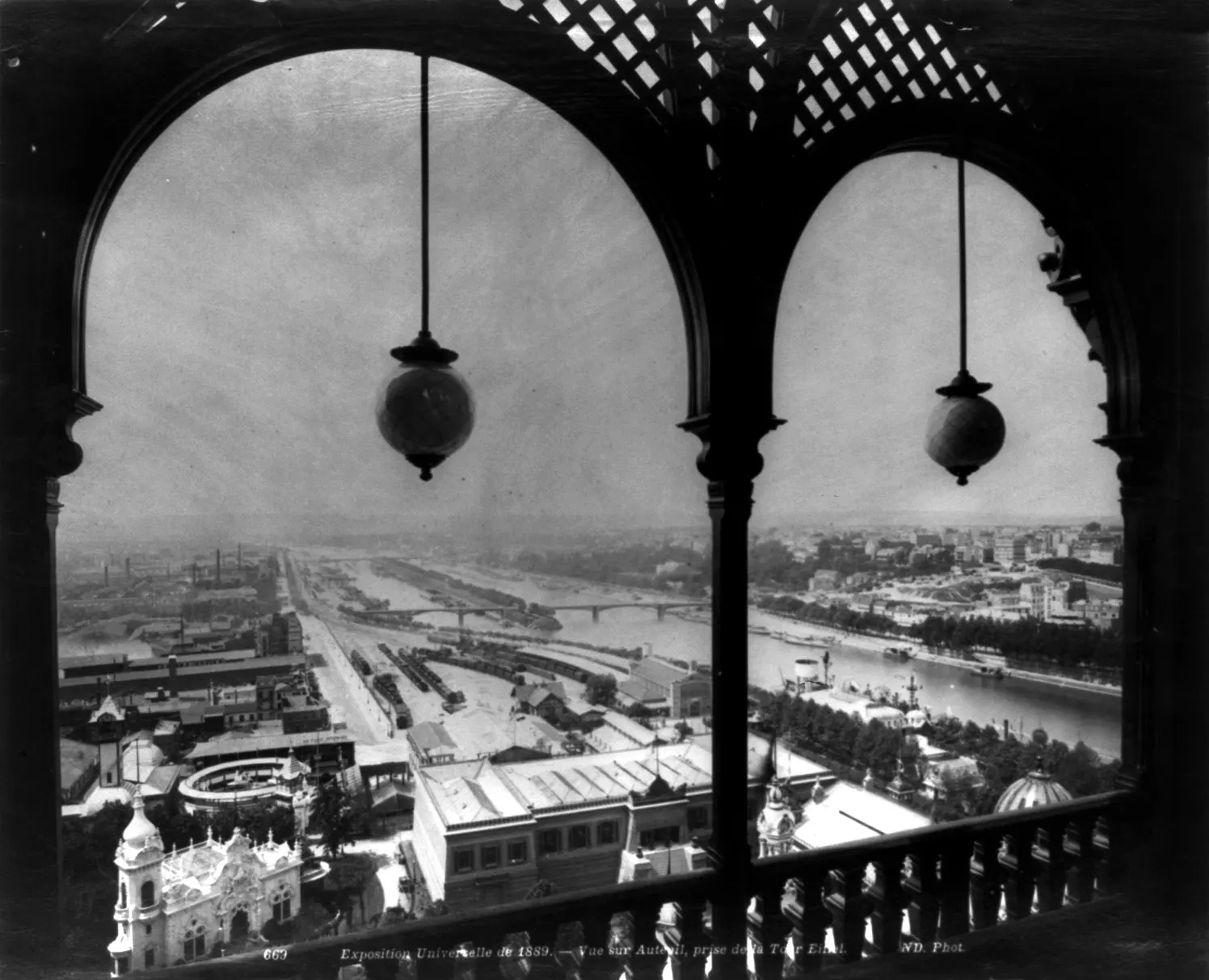 Exposition Universelle: View of Exposition Universelle from Eiffel Tower, Paris, 1889