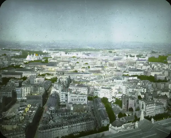 Paris Exposition aerial view, Paris, France
