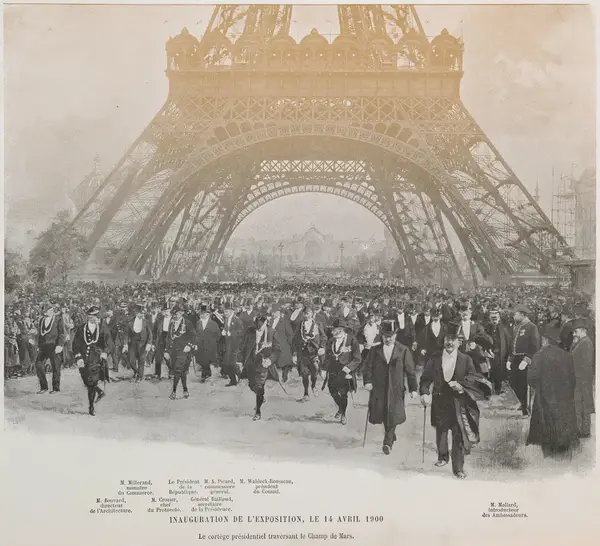 Inauguration de l'exposition, le 14 Avril