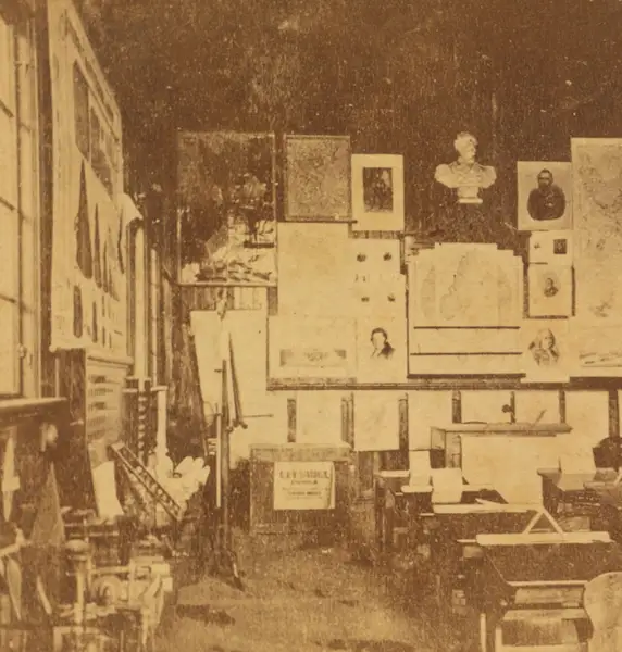 Swedish school house, interior