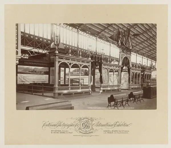 Facade of the Netherlands section in the Main Building, 1876