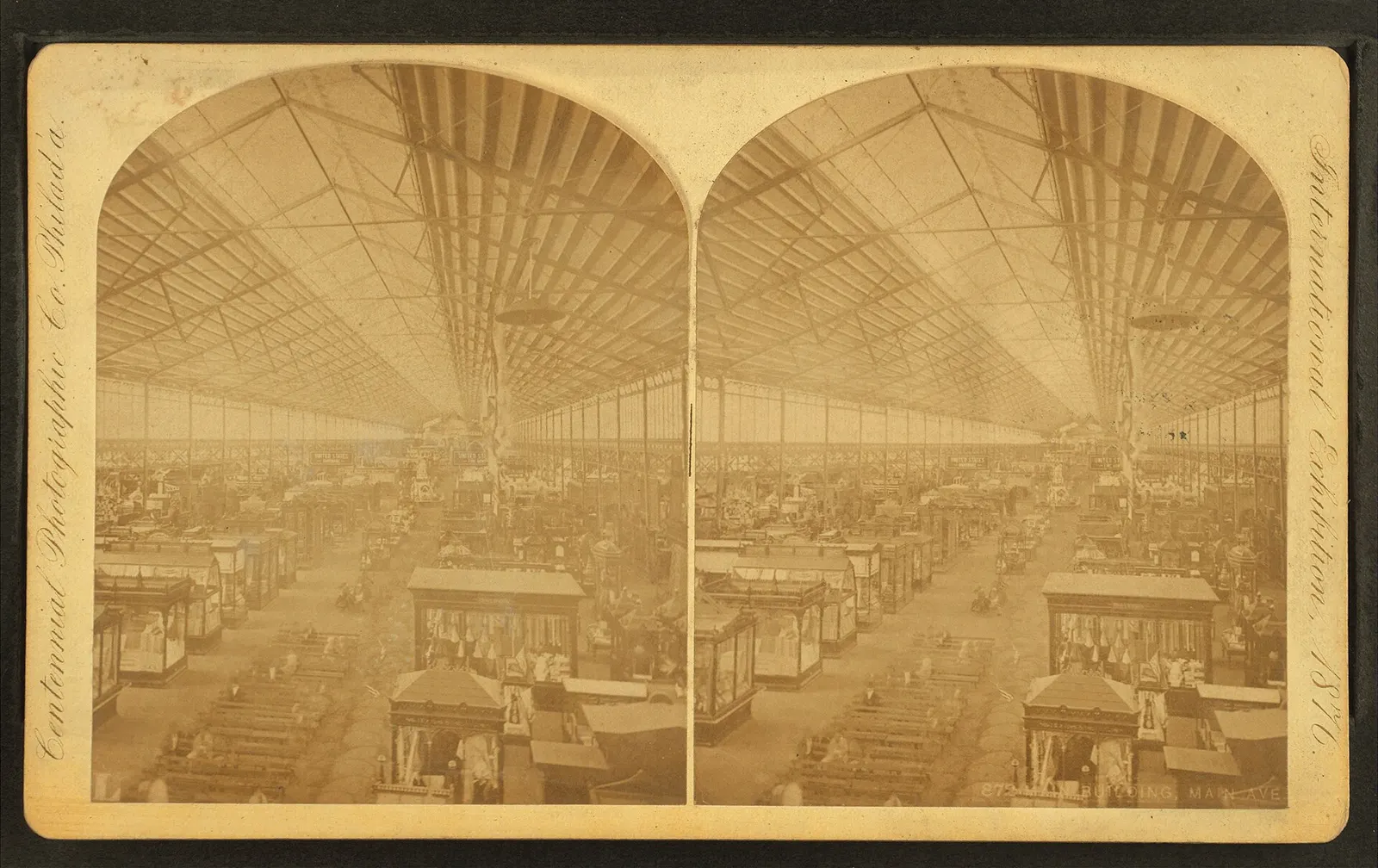 Centennial Exposition: Main building, main avenue, by Centennial Photographic Co.