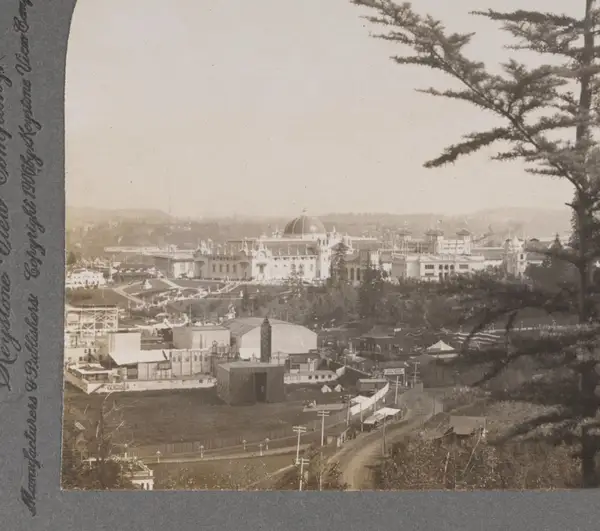 Bird's-eye view of Lewis and Clark Exposition from Willamette Heights, Portland, Oregon, U.S.A
