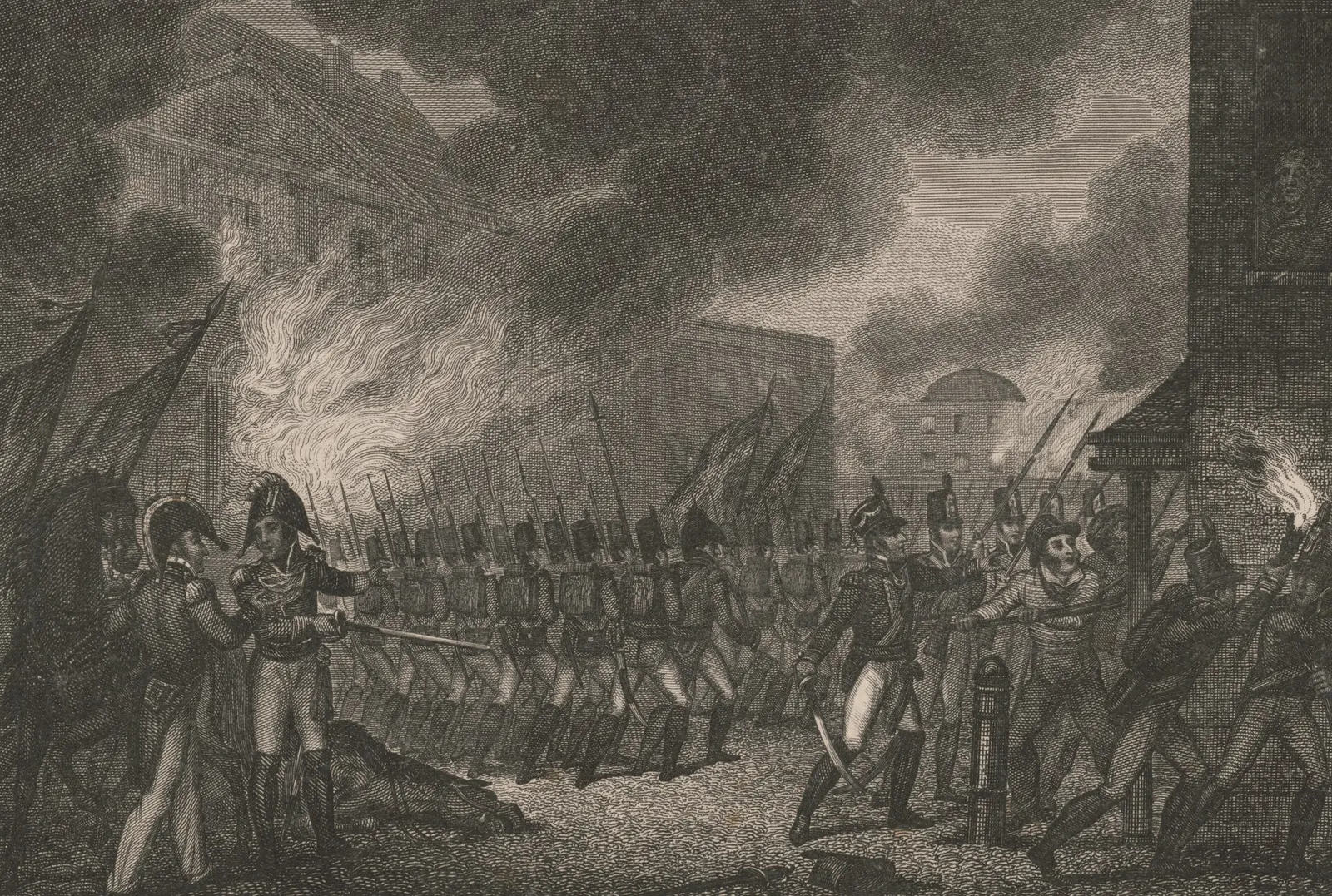 Burning of Washington, Before: Capture of the city of Washington LCCN2007683564 (cropped)