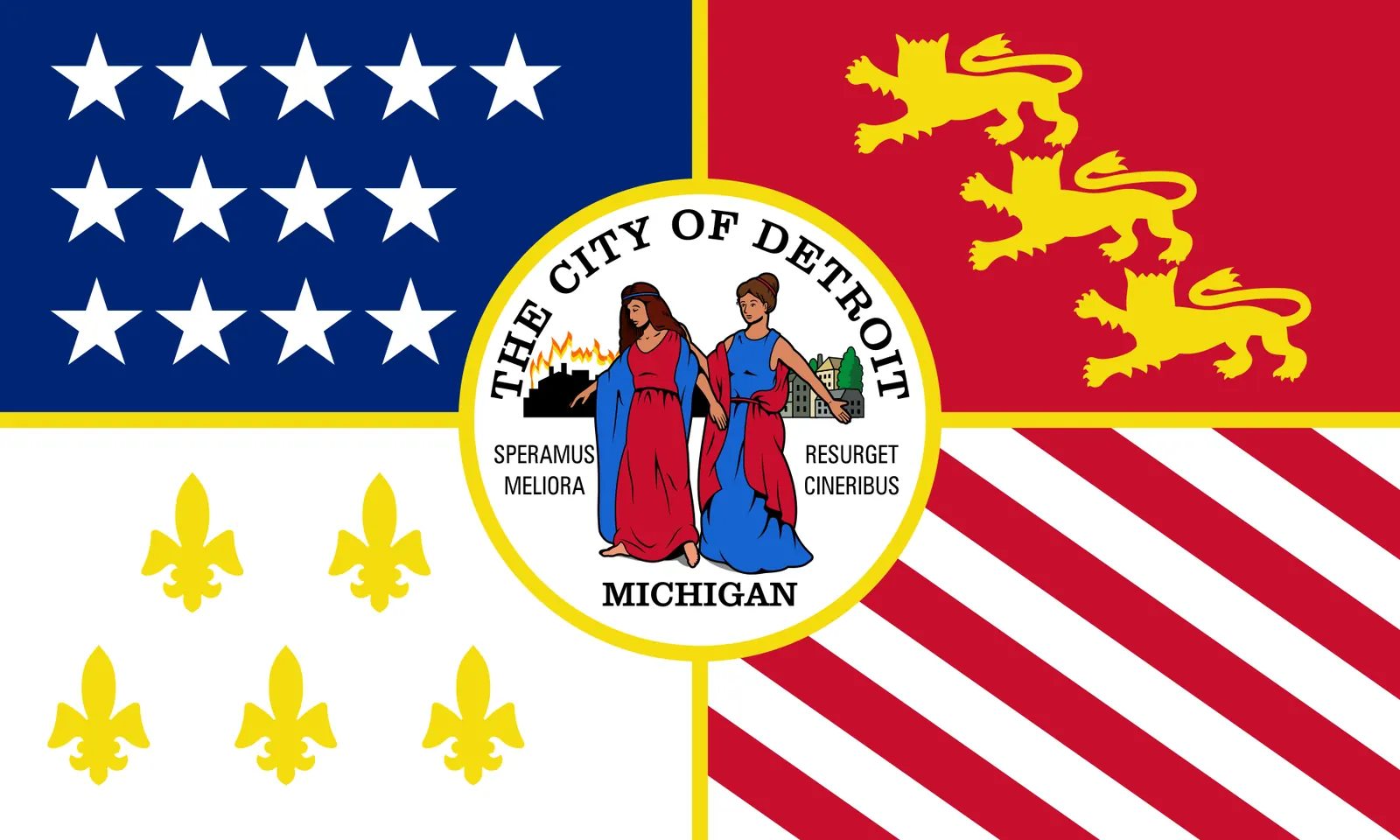Great Fire of 1805, 1805: Flag of Detroit