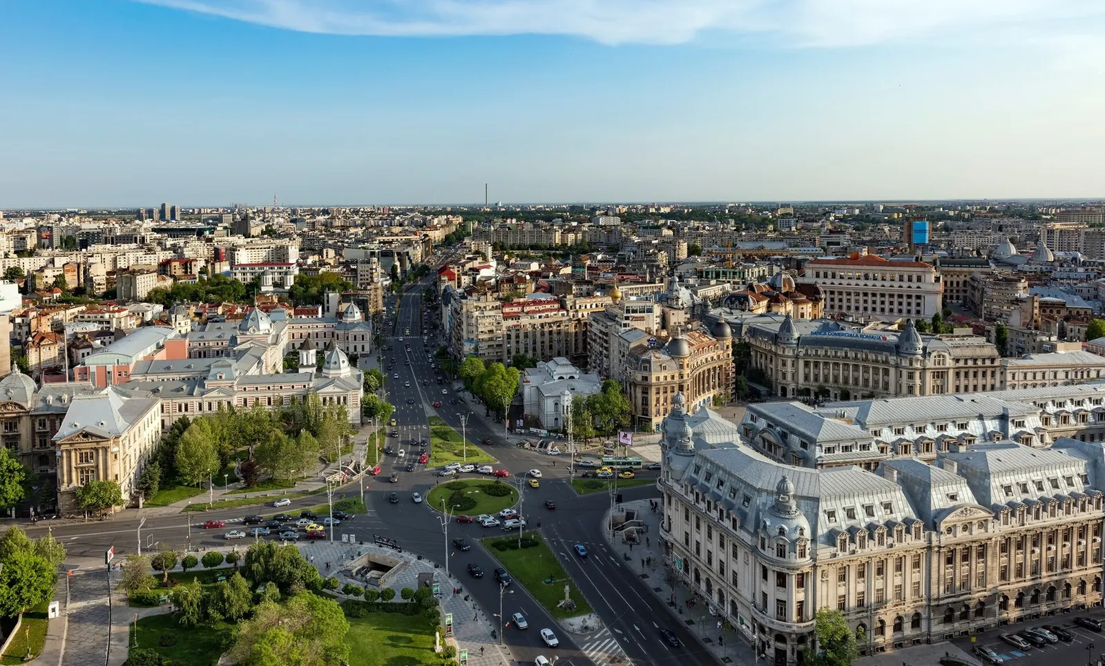 Great Fire of Bucharest, After: Bucharest University Square (cropped)