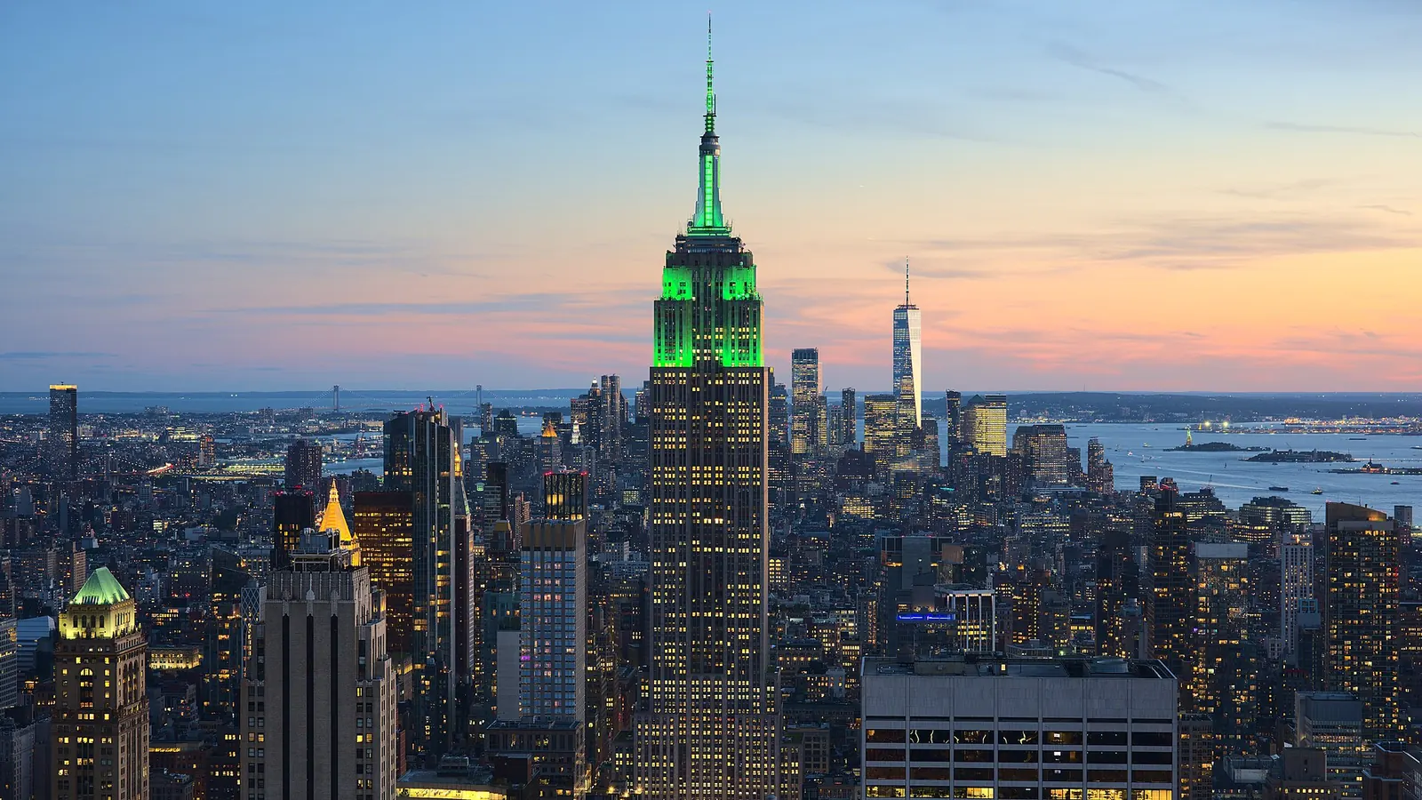 Great Fire of New York (1776), After: View of Empire State Building from Rockefeller Center New York City dllu (cropped)