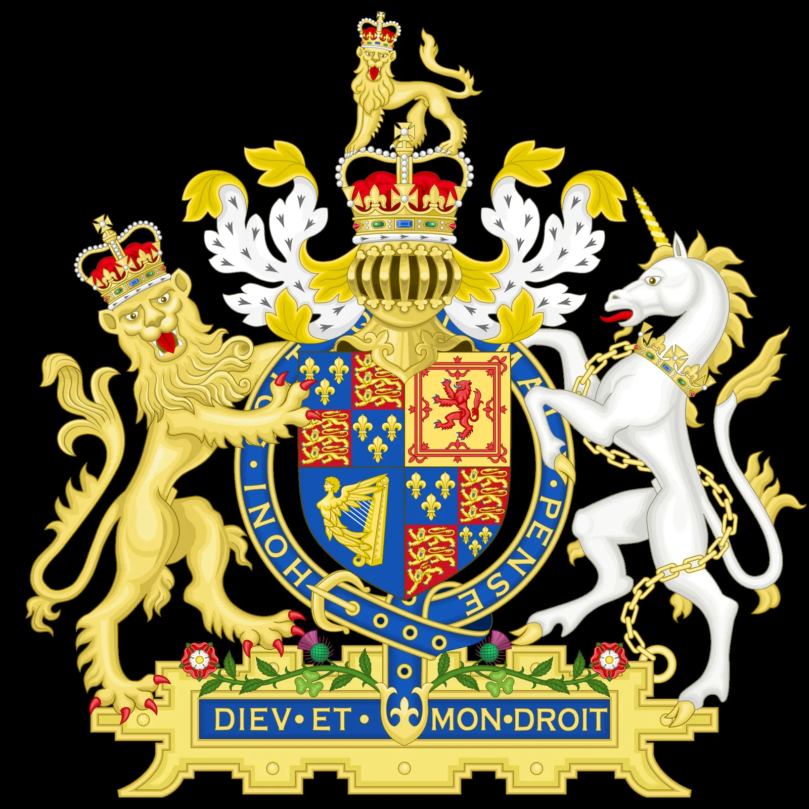 Great Fire of Northampton, 1675: Coat of Arms of England (1660-1689)
