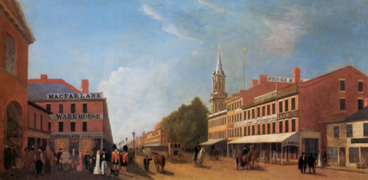 Great Fire of Toronto (1849), 1849: King-st-toronto-1840s