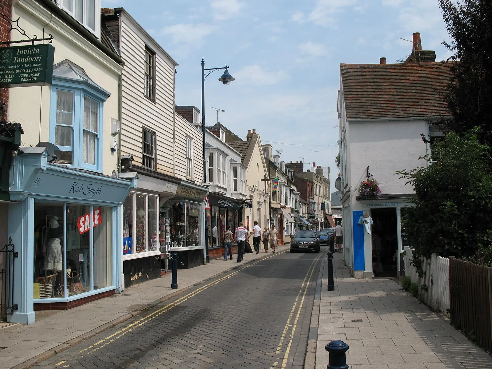 Great Fire of Whitstable, 1869, 1869: Cobbled Street in Whitstable