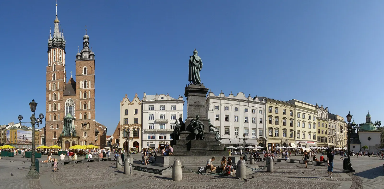 Kraków Fire of 1850, After: Krakow Rynek Glowny panorama 2