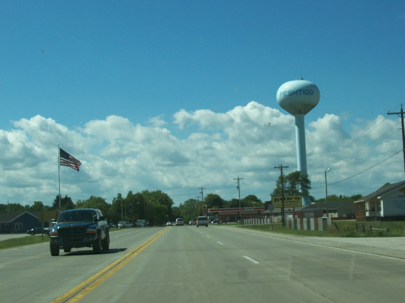 Peshtigo fire, After: PeshtigoWisconsinUSRoute41