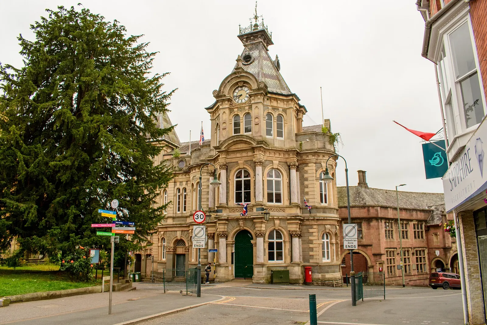 Tiverton fire of 1731, After: Tiverton Town Hall 2025-06-28