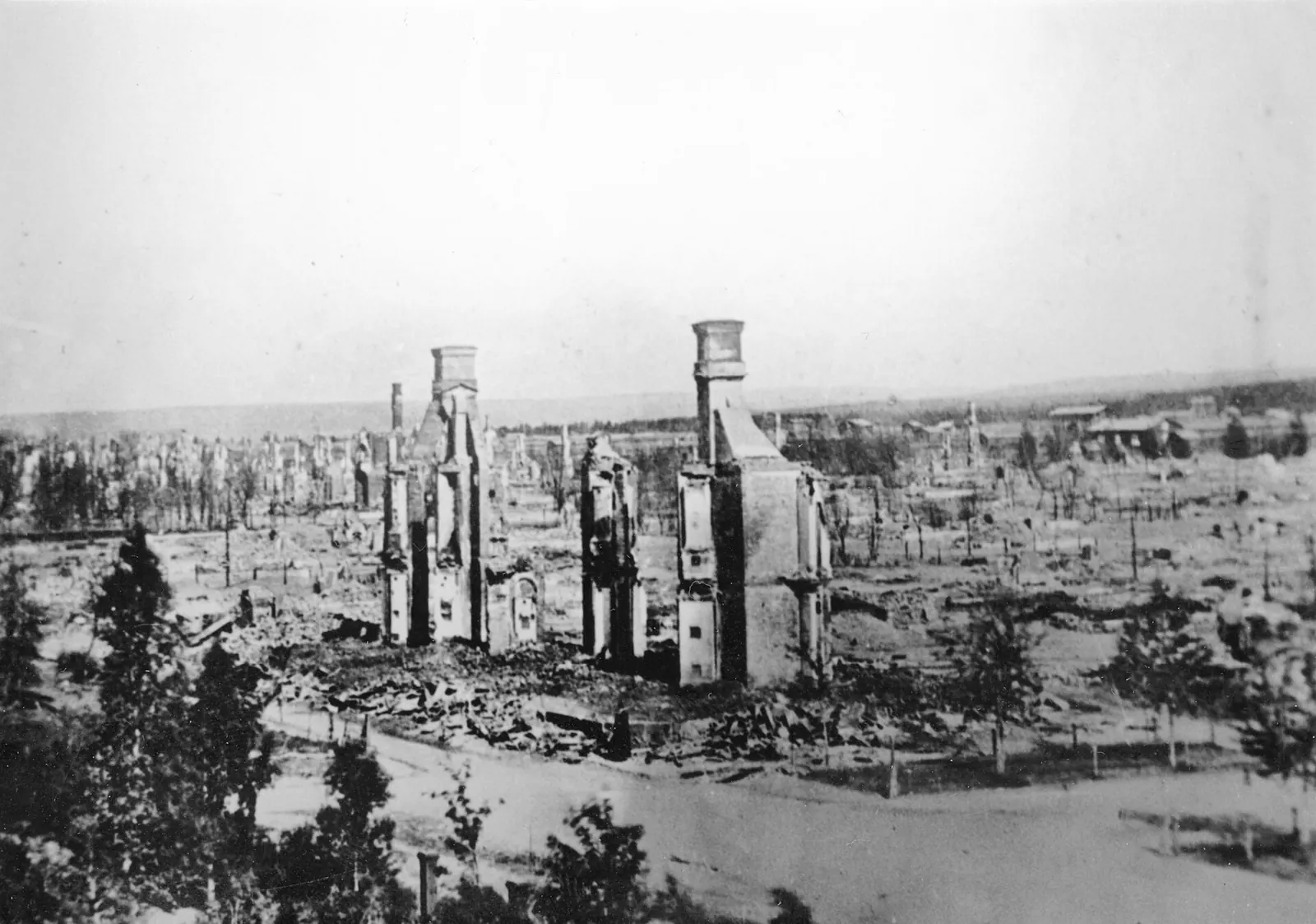 Umeå city fire, 1888: Umeå stadsarkiv-1888-stadsbrand-Umeå
