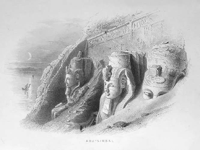 Abu Simbel under the dune