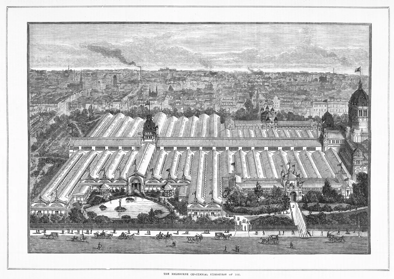 Royal Exhibition Building: Melbourne Exhibition Building Annexes 1888