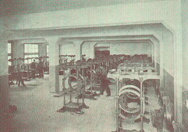 Main Floor of Factory Showing some of HenryIron ChinksPhotog in course of Construction
