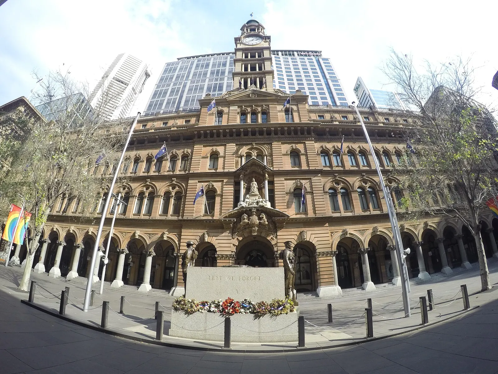 General Post Office: General Post Office clock tower, Sydney-Front view