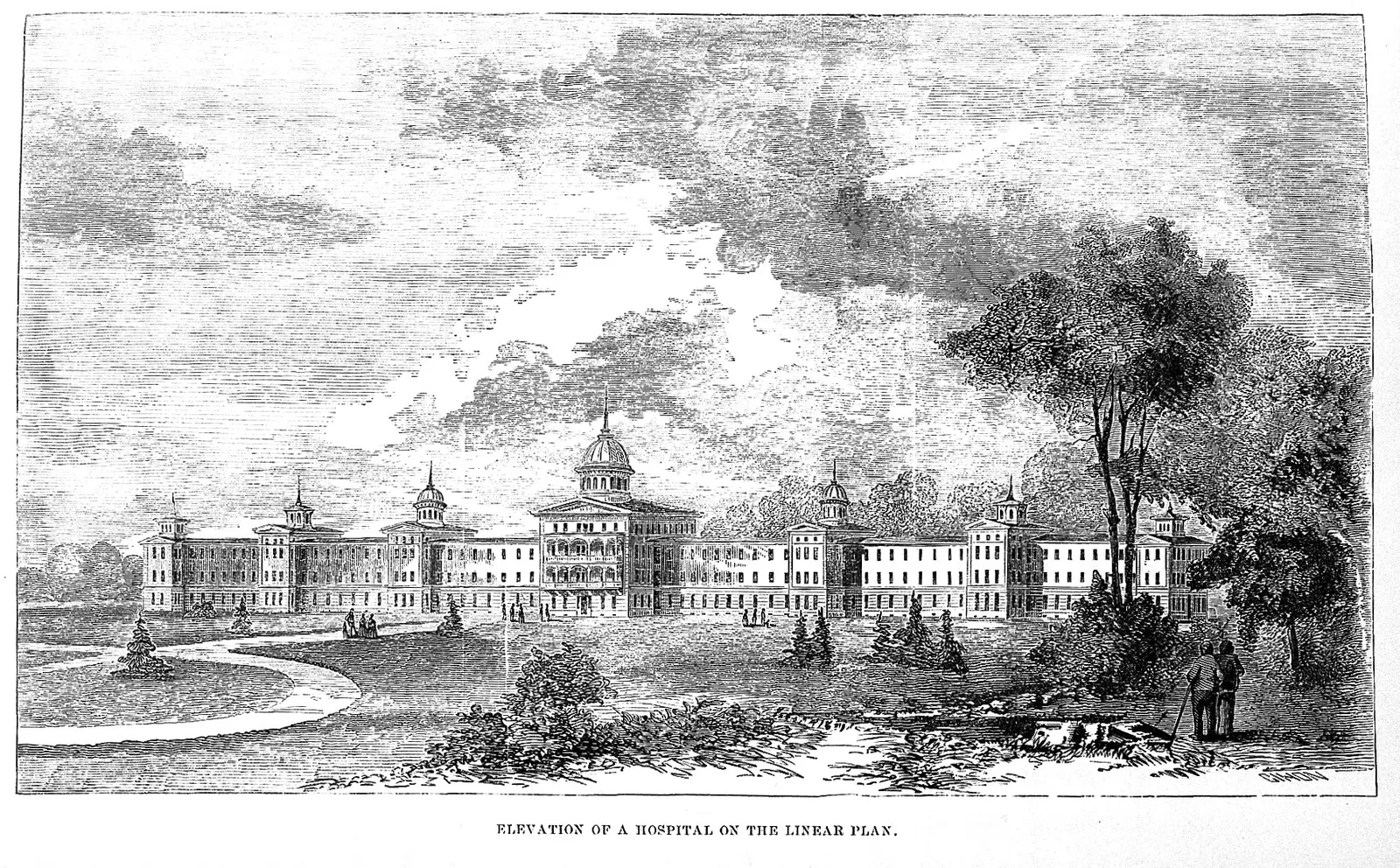 Asylums: Elevation of state asylum for the insane, Tuscaloose Wellcome L0018990