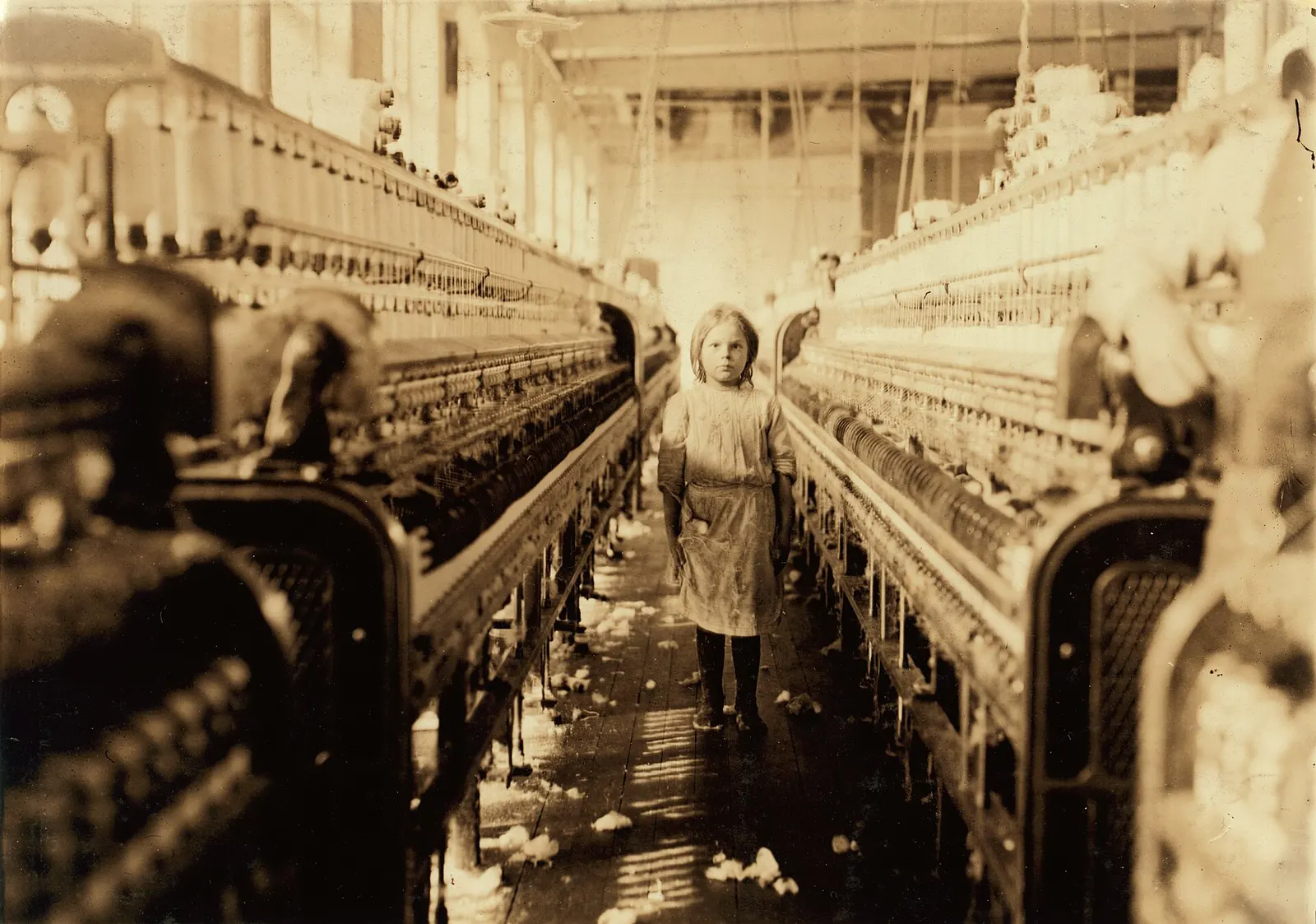 Child Labor & Repopulation: Lewis Hine, A little spinner in the Mollahan Mills, Newberry, S.C. (LOC nclc.01451)