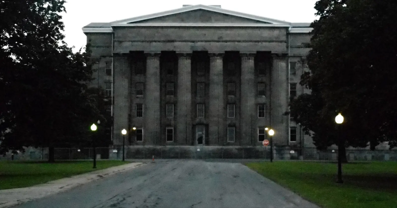 Utica Psychiatric Center: 1 utica lunatic asylum at dusk oct 7 2019 copyright peter gumaer ogden ENHANCED