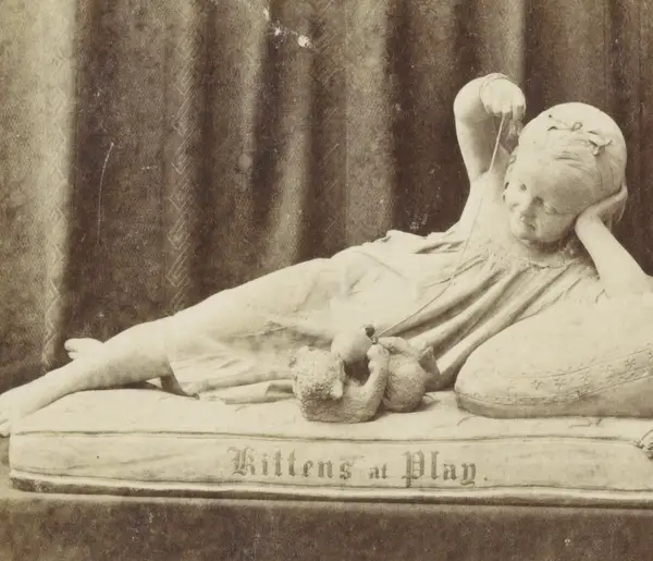 C.A.W. Wilke's sculpture Kittens at Play, 1873