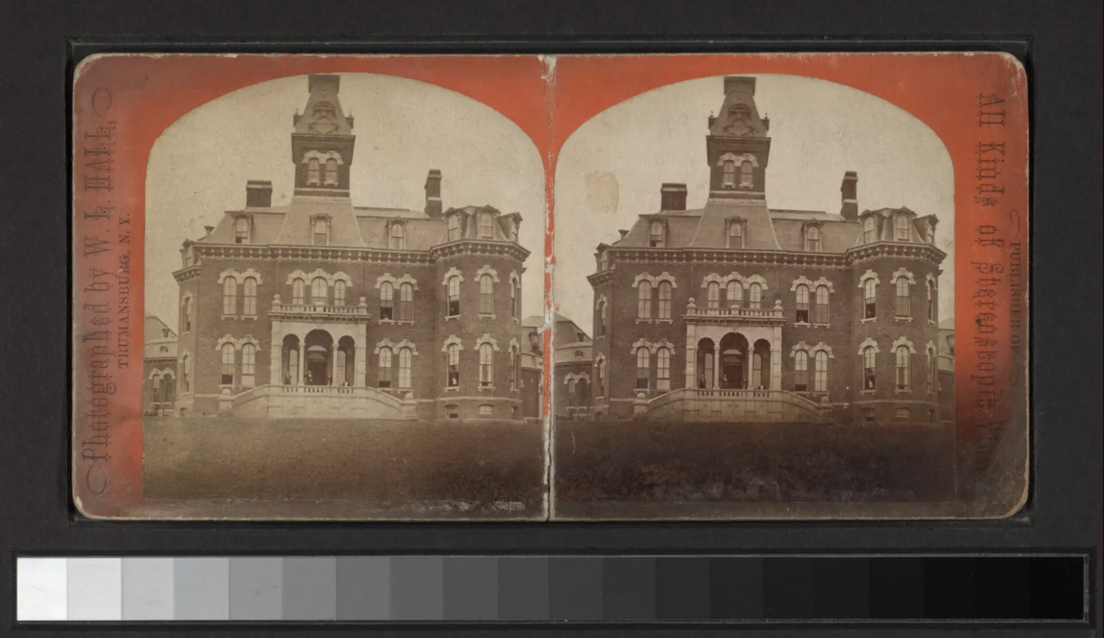 Willard Asylum for the Chronically Insane: Willard Asylum, Ovid, N.Y. Main building and general entrance for visitors (NYPL b11708217-G91F092 019F)